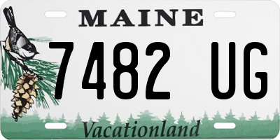 ME license plate 7482UG