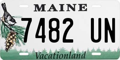 ME license plate 7482UN