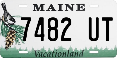 ME license plate 7482UT