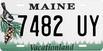 ME license plate 7482UY