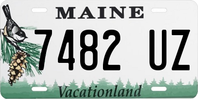 ME license plate 7482UZ