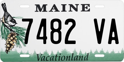 ME license plate 7482VA