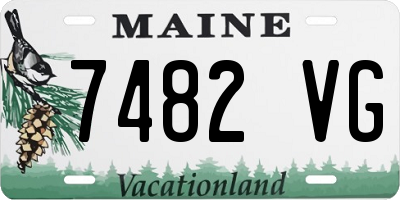 ME license plate 7482VG