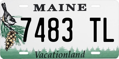 ME license plate 7483TL