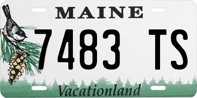 ME license plate 7483TS