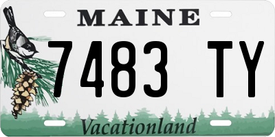 ME license plate 7483TY