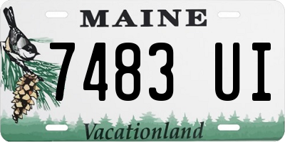 ME license plate 7483UI