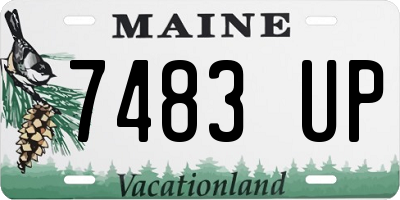 ME license plate 7483UP
