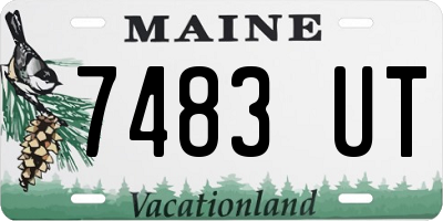 ME license plate 7483UT