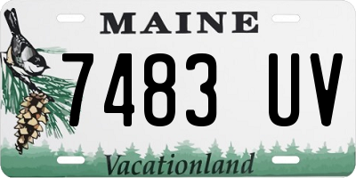 ME license plate 7483UV
