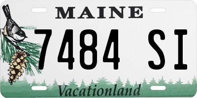 ME license plate 7484SI