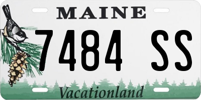 ME license plate 7484SS