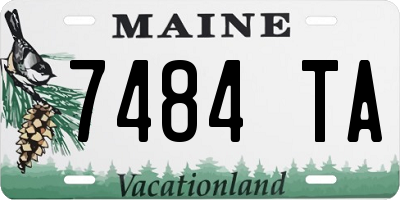 ME license plate 7484TA