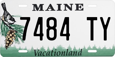 ME license plate 7484TY