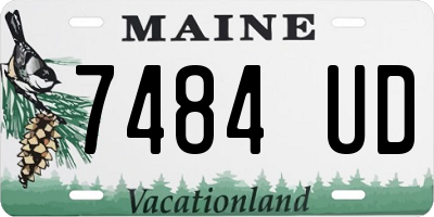 ME license plate 7484UD