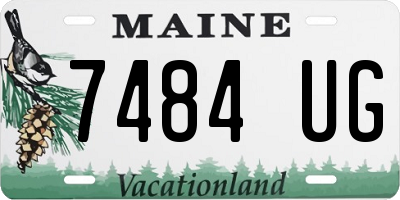 ME license plate 7484UG