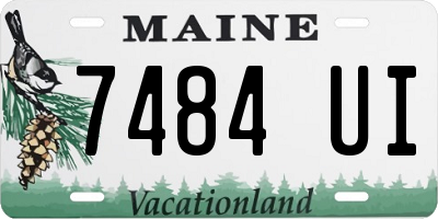 ME license plate 7484UI