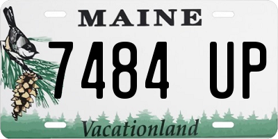ME license plate 7484UP