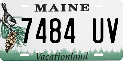 ME license plate 7484UV