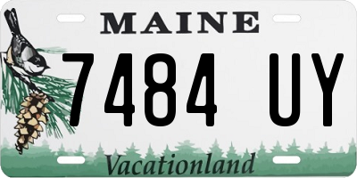 ME license plate 7484UY