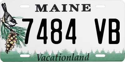 ME license plate 7484VB