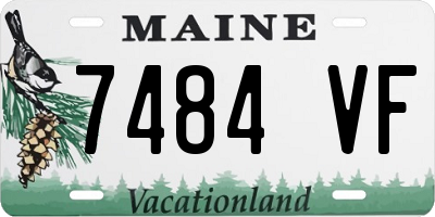 ME license plate 7484VF