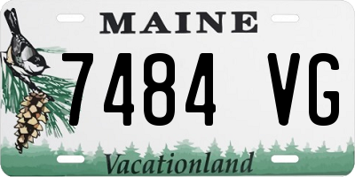 ME license plate 7484VG