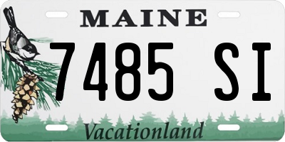 ME license plate 7485SI