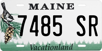 ME license plate 7485SR