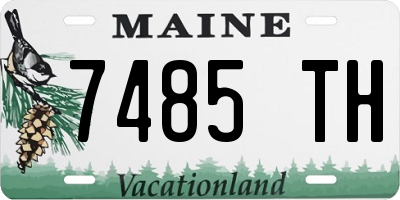 ME license plate 7485TH