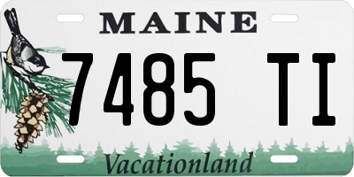 ME license plate 7485TI
