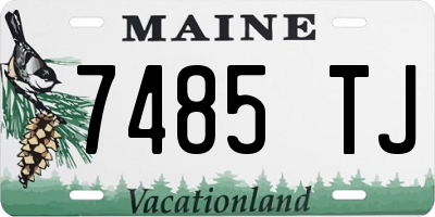 ME license plate 7485TJ