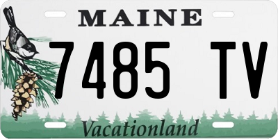 ME license plate 7485TV