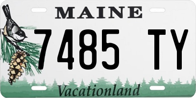 ME license plate 7485TY