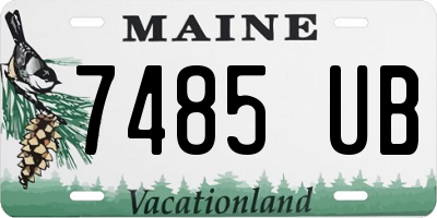 ME license plate 7485UB