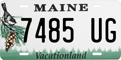 ME license plate 7485UG