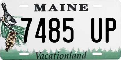 ME license plate 7485UP