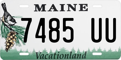 ME license plate 7485UU
