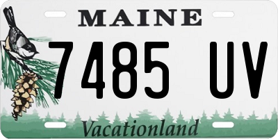 ME license plate 7485UV