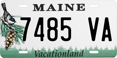 ME license plate 7485VA