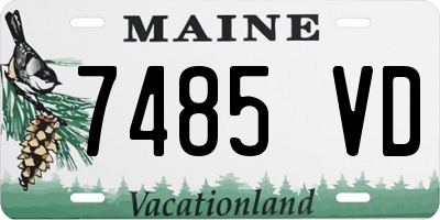 ME license plate 7485VD