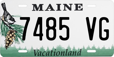 ME license plate 7485VG