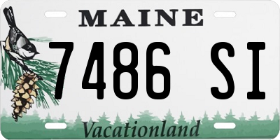 ME license plate 7486SI