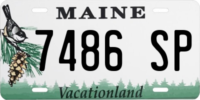 ME license plate 7486SP