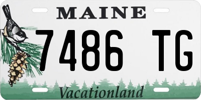 ME license plate 7486TG