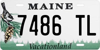 ME license plate 7486TL