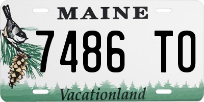 ME license plate 7486TO