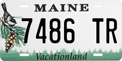 ME license plate 7486TR