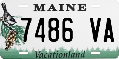 ME license plate 7486VA
