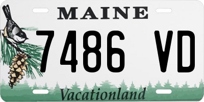 ME license plate 7486VD